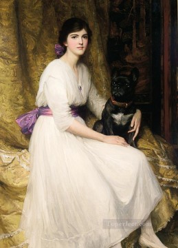 アーティストの肖像 姪ドロシー ビクトリア朝の画家 フランク・バーナード・ディクシー Oil Paintings